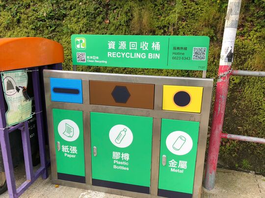 西貢大網仔萬宜山莊外巴士站旁